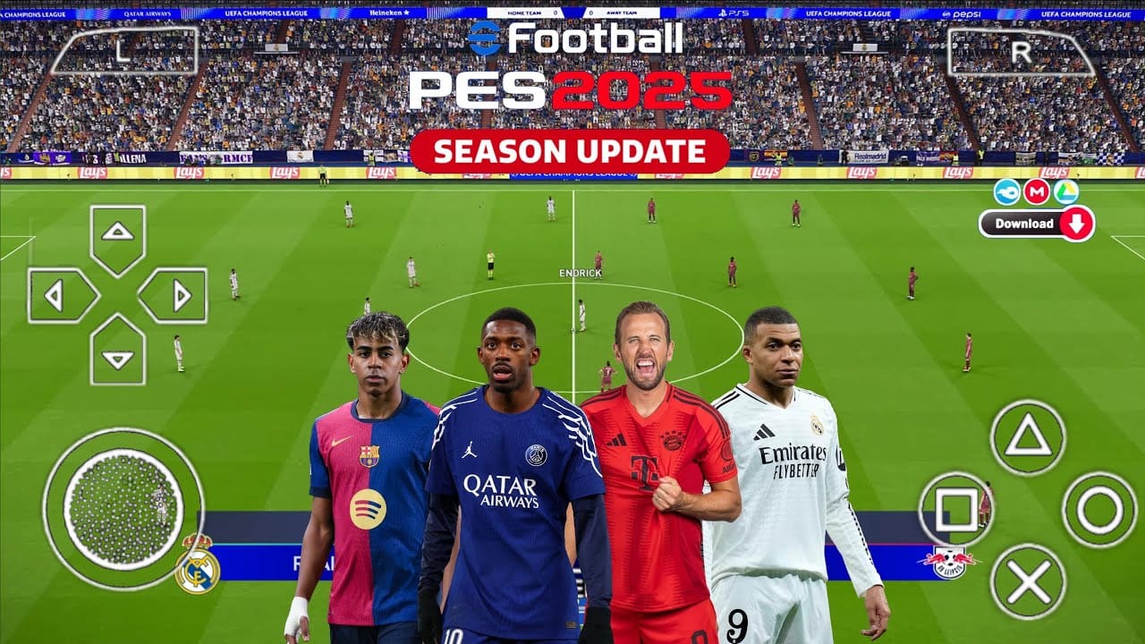 Pes 2025 PPSSPP FILE DOWNLOAD